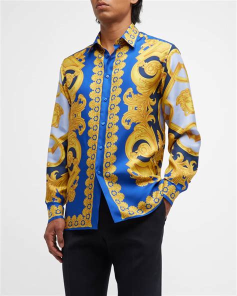 versace silk shirt worn|Versace silk shirts for cheap.